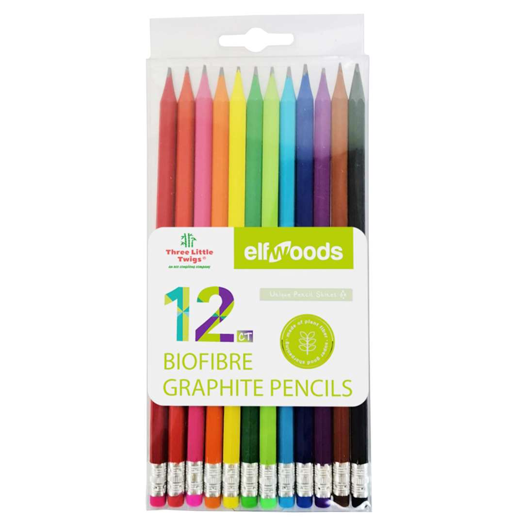 2374792 BioFibre Graphite Drawing Pencils - 12 Count, Colored Barrels case of 72