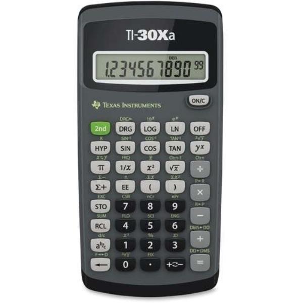 Picture of Texas Instruments 2376087 DDI Scientific Calculator - TI-30XA Model - Pack of 6