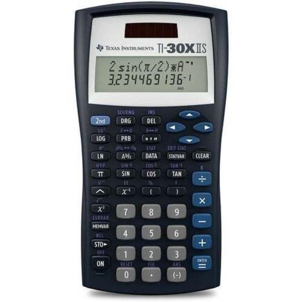 Picture of Texas Instruments 2376088 DDI Scientific Calculator - TI30XIIS Model - Pack of 6