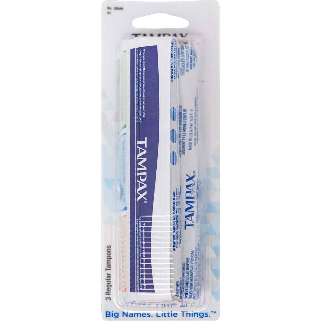 DDI 2376462  Regular Tampons - 3 Count case of 48