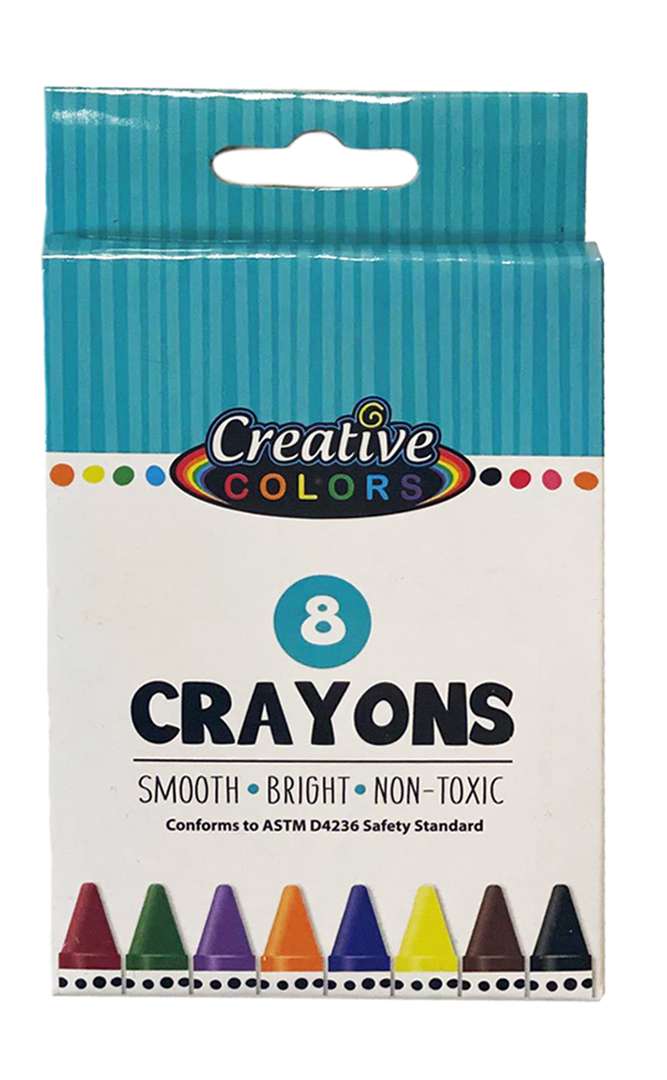 DDI 2371492 Crayons - 8 Bright Colors case of 48