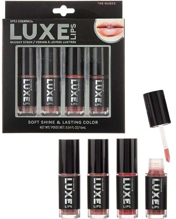 DDI 2377296 Luxe Lips Stain Lip Gloss Sets - 4 Pieces case of 48