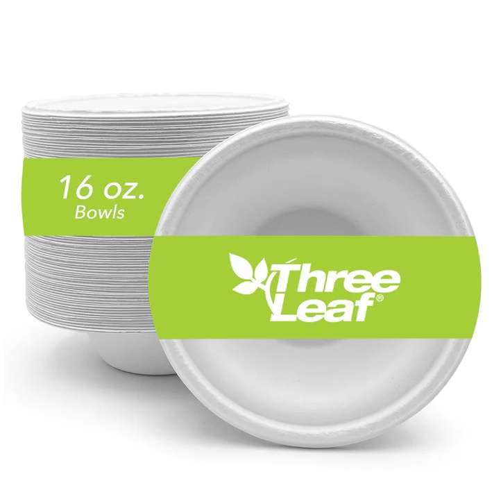 DDI 2379514  16oz. Bagasse Bowls, 25 Pack case of 1000