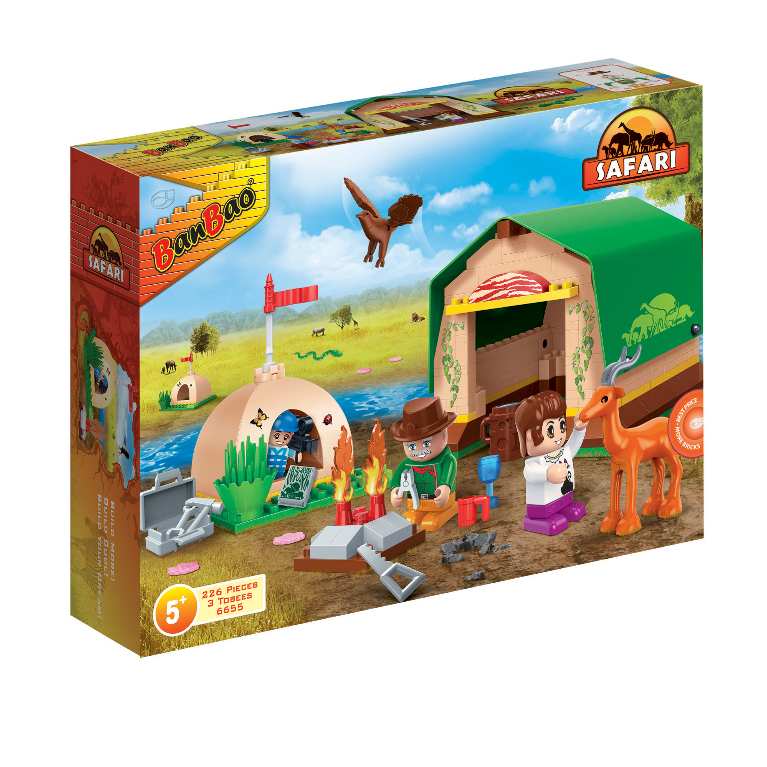 2361730 Camping Trip Interlocking Block Sets - 226 Pieces case of 16