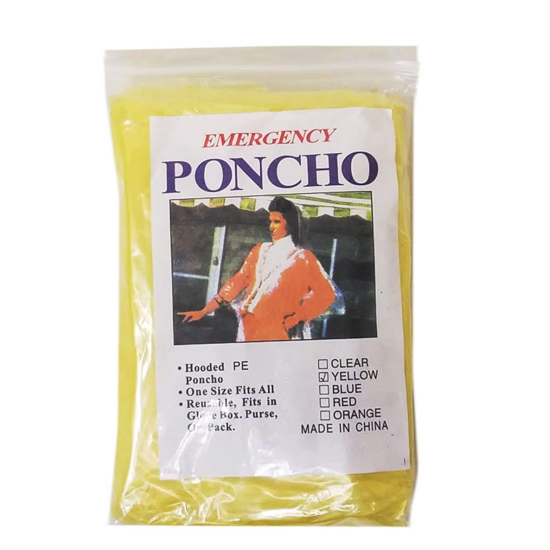 1784933 Yellow Generic Emergency Poncho case of 200