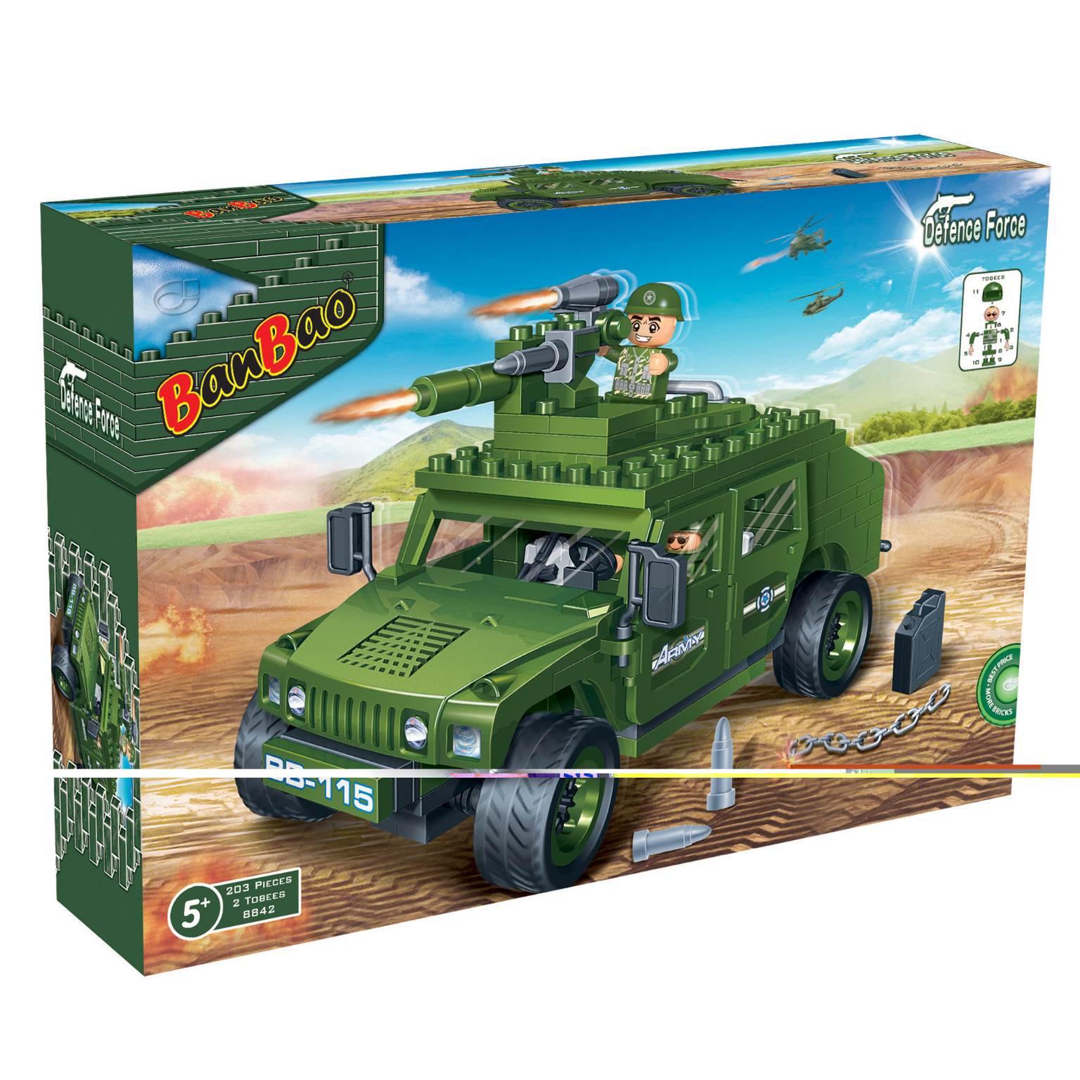 2361733 Hum Vee Block Sets - 202 Pieces case of 24
