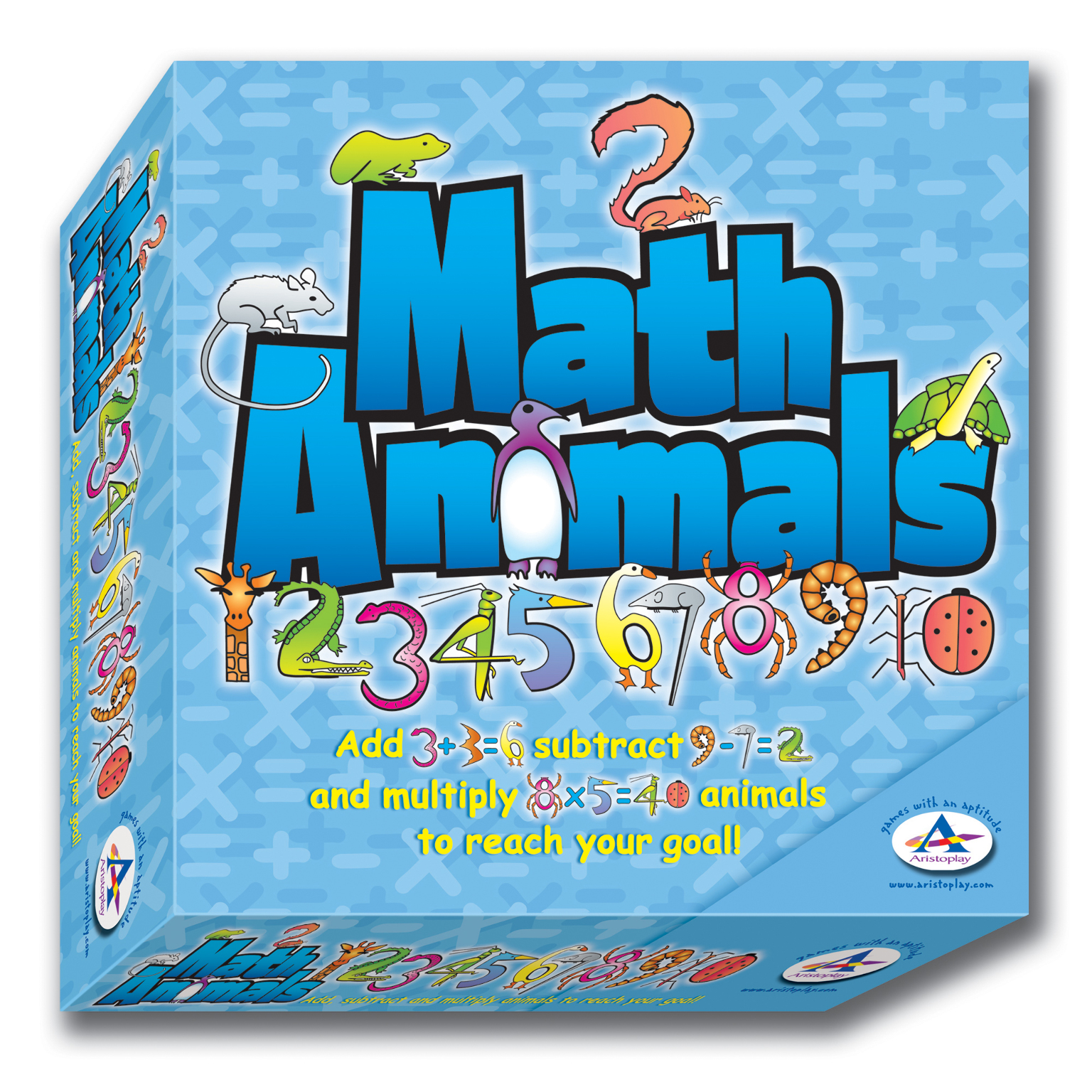 2317839 Math Animals Game - Subtraction, Ation, Multiplication case of 6