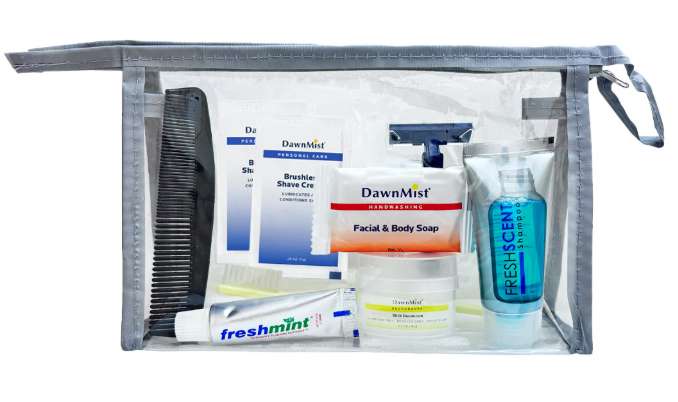 2387119 Basic Hygiene Kits in Vinyl Bag - 9 Piece case of 70