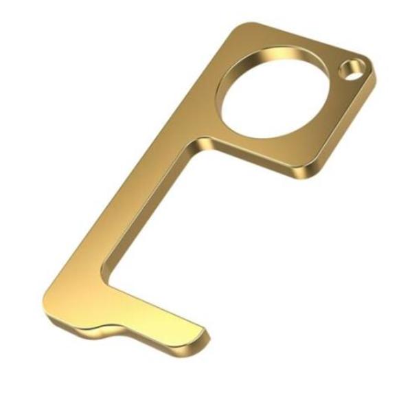 2348965 Germ Free Key - Gold, No-touch case of 100