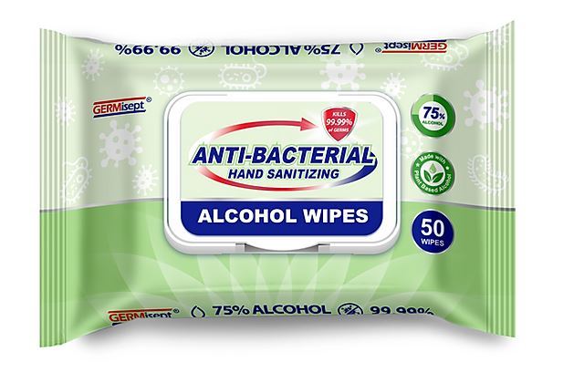 2358689 Disinfecting Wipes - 75% Alcohol, 50-Count case of 24