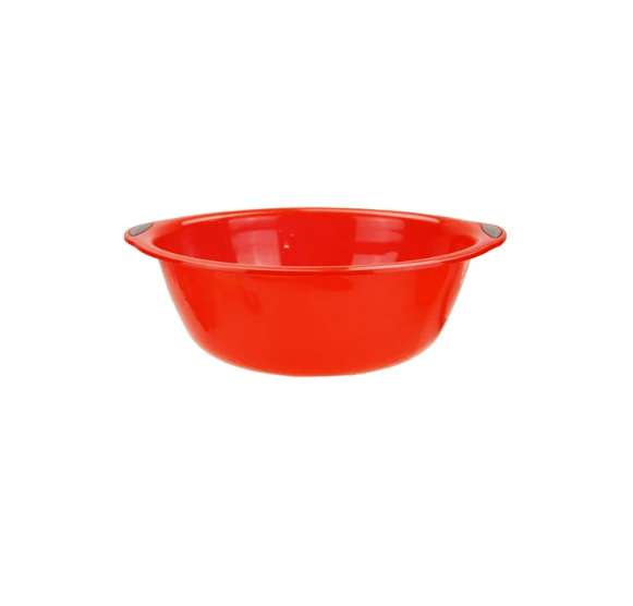 2380250 Bonita Home Plastic Basins, Red, Medium case of 24