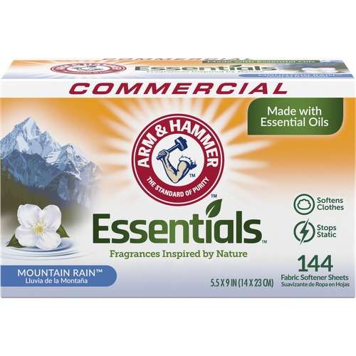 2382698 Arm & Hammer Fabric Softener Sheets - 6 Pack, Mountain Fresh case of 6