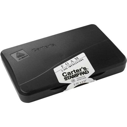 2382811 Foam Black Stamp Pads - 2.75 x 4.27 case of 12