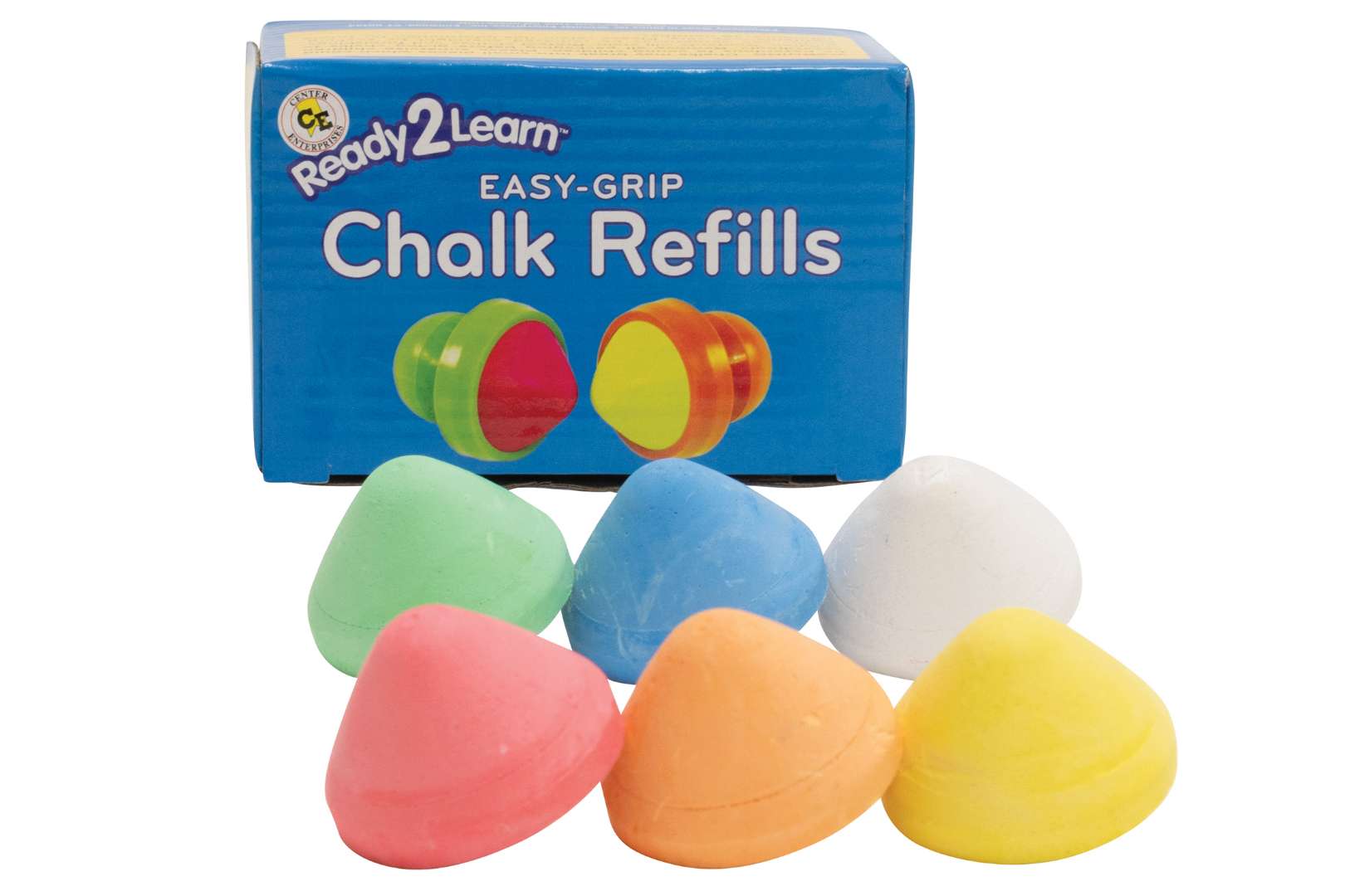 2381046 Easy Grip Chalk - Refills, Assorted, 6pc case of 48