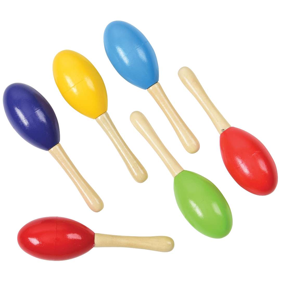 2376107 Mini Wooden Maracas case of 84