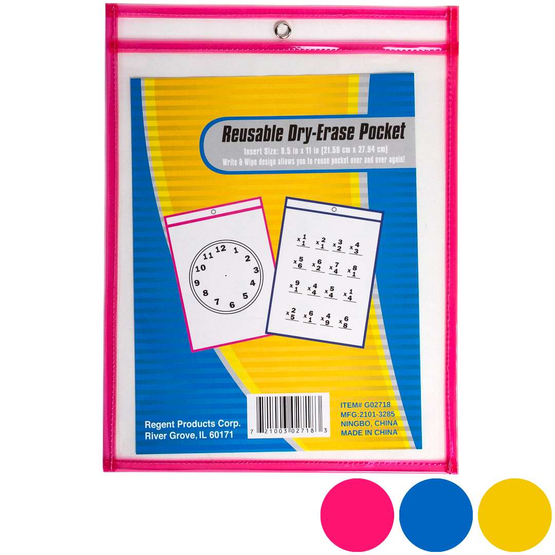 2379477 Dry Erase Pocket Inserts case of 36