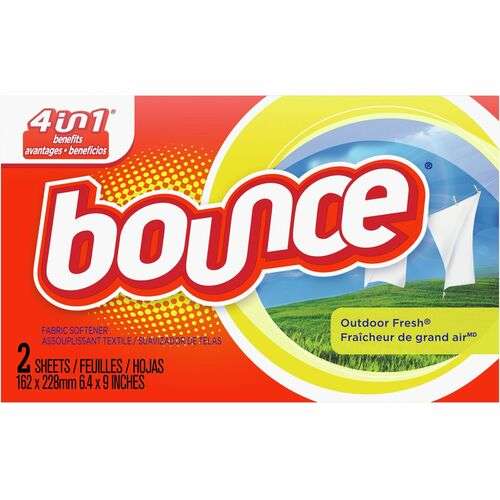 2382832 Bounce Fabric Softener Dryer Sheets - 156 Pack case of 1