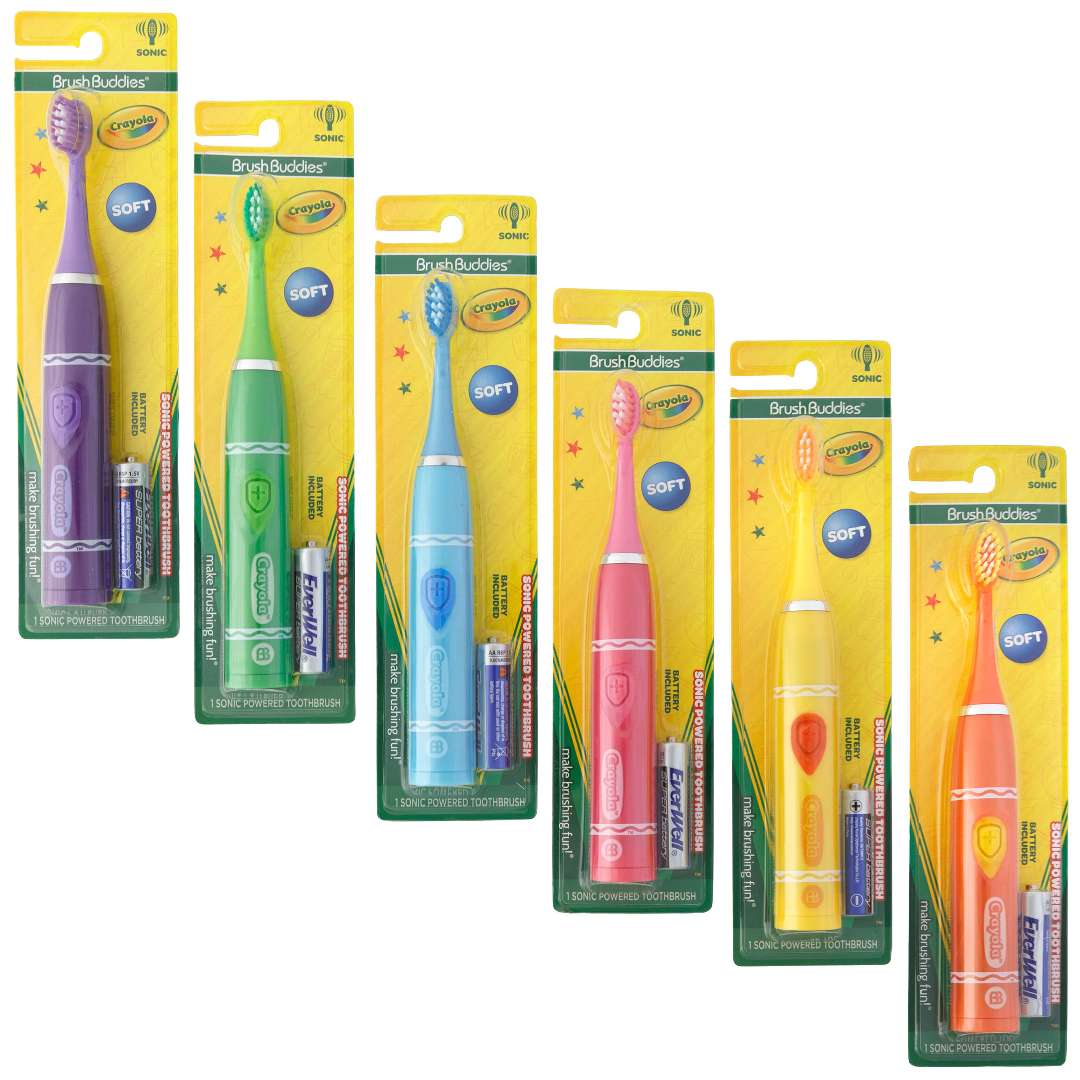 2383525 Kid's Crayola Sonic Powered Toothbrush, 1 Count case of 24
