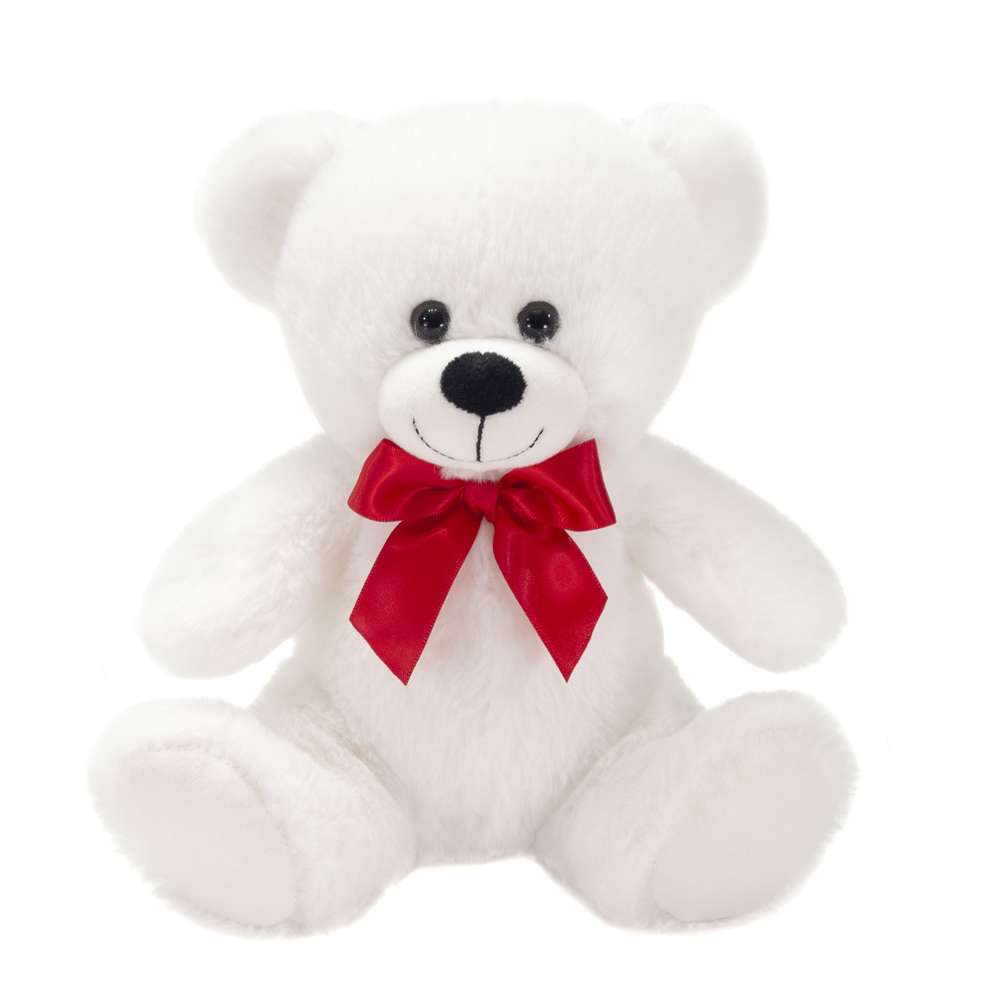 2384865 Plush White Sitting Teddy Bears - 8 case of 48