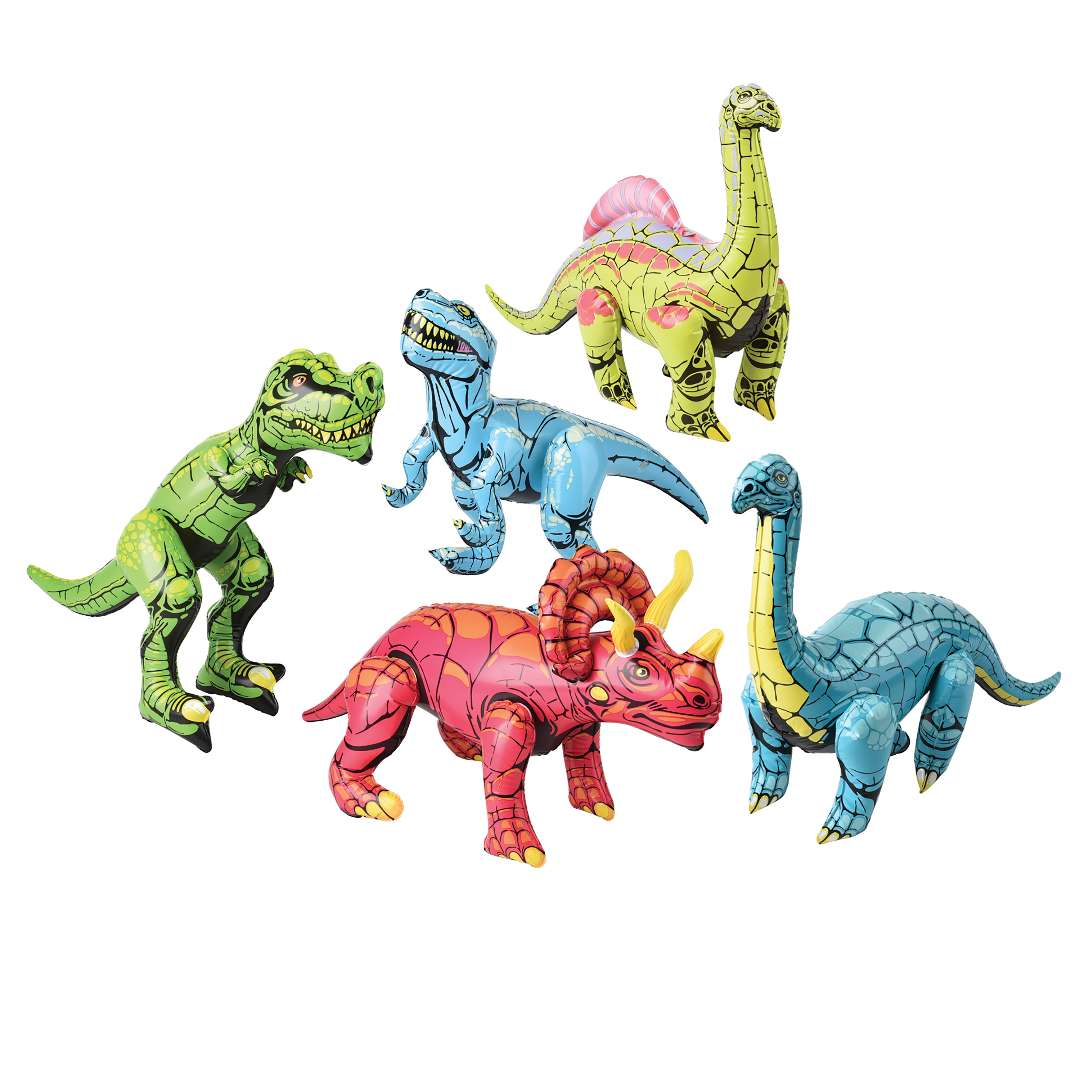 2385092 Inflatable Dinos - Assorted Colors case of 28
