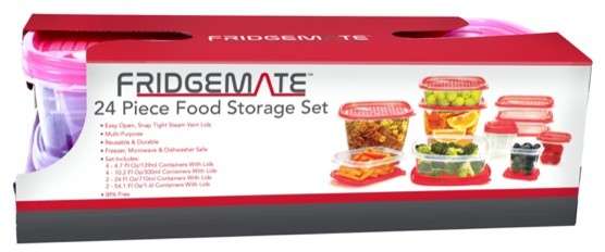 2385137 Fresh Keeper Set with Steam Vent - 24pc case of 96