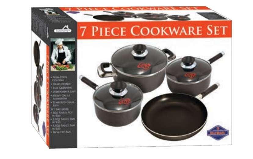 2385155 Non-Stick Cookware Sets - 7 Pc case of 4