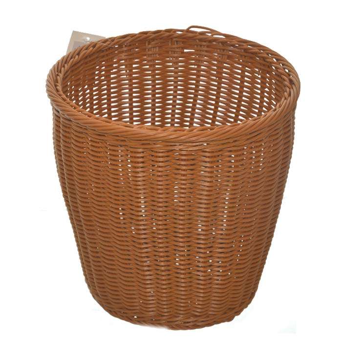 2385733 Plastic Basket Trash Bins - Brown case of 8