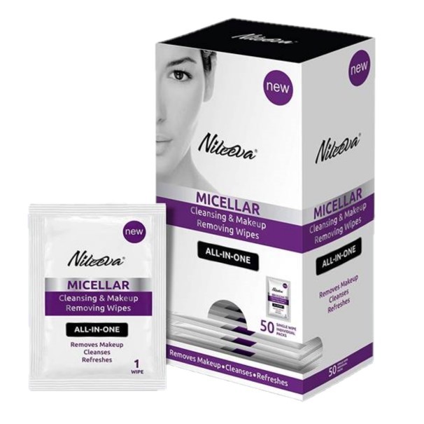 2343643 Micellar Cleansing & Makeup Removing Wipes - 50 Count Dispensit case of 96