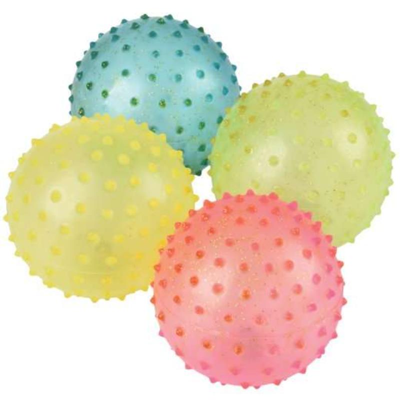 2303049 Glitter Knobby Balls - Assorted Color - Case of 96