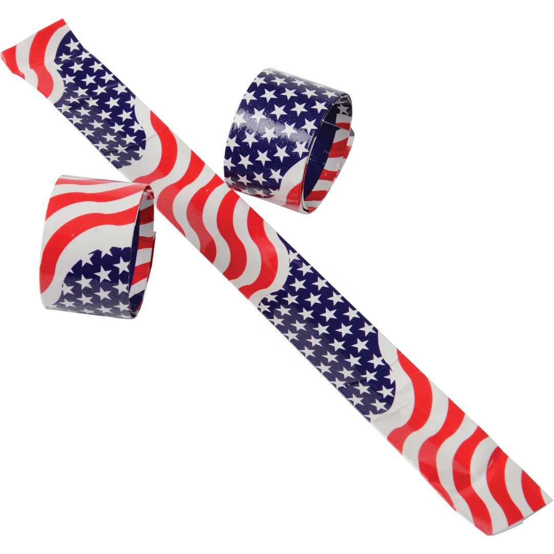 2303098 American Flag Slap Bracelets case of 216