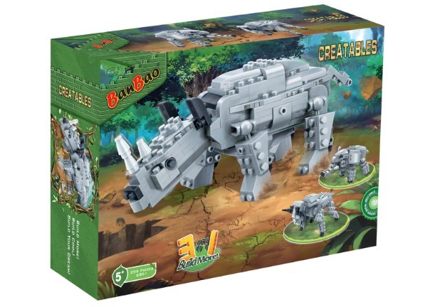 2361731 3-in-1 Safari Interlocking Block Sets - 295 Pieces case of 16