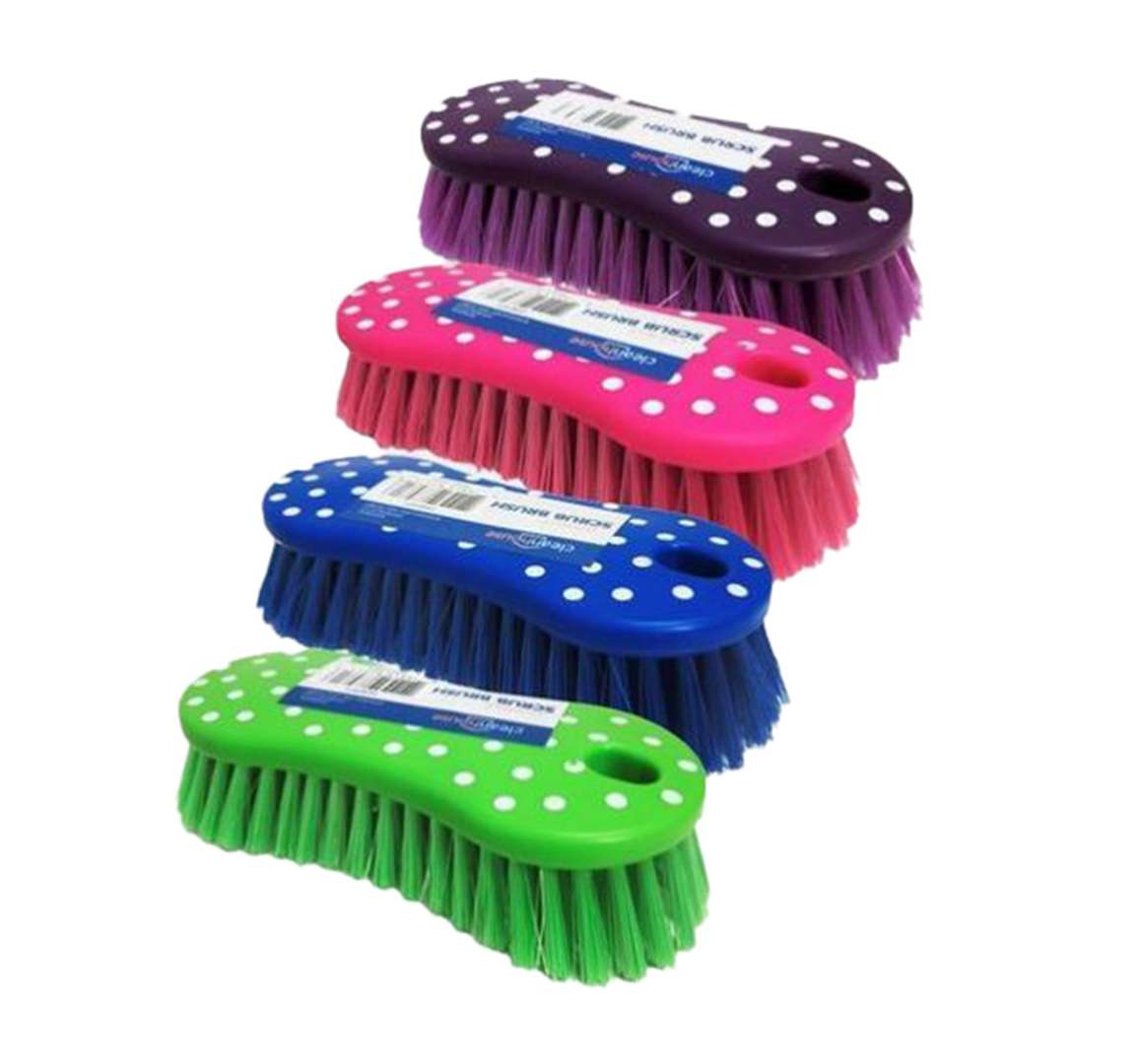 2366358 Scrub Brushes - Assorted Colors, Polka Dot case of 72