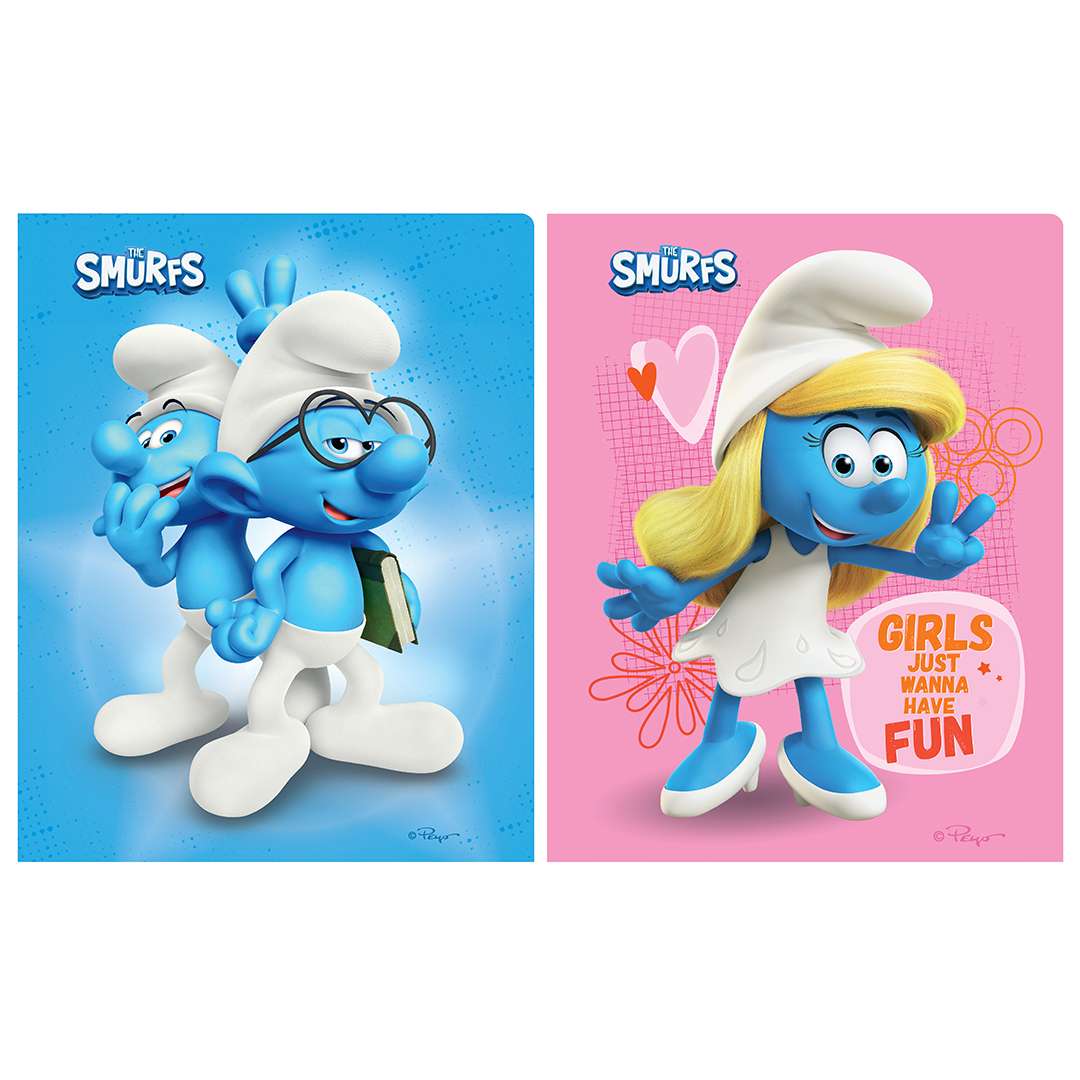 2376926 Smurfs Portfolios - Assorted case of 24