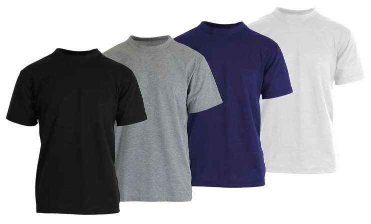 2377217 Men's Crew Neck Tees - Navy, Large case of 24