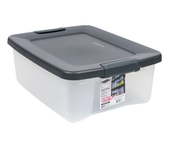 2382006 Sterilite Clear Shelf Totes case of 6