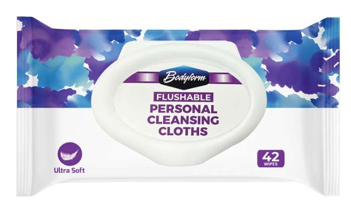 2382156 Flushable Personal Cleansing Cloths - 42 per Pack case of 24