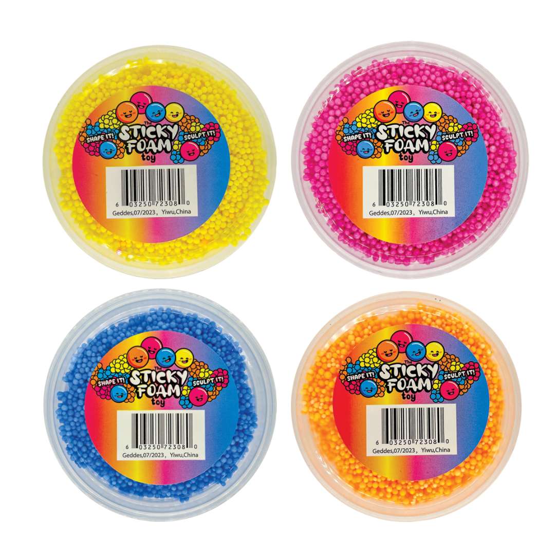2380796 Sticky Foam, Assorted, 12g case of 144