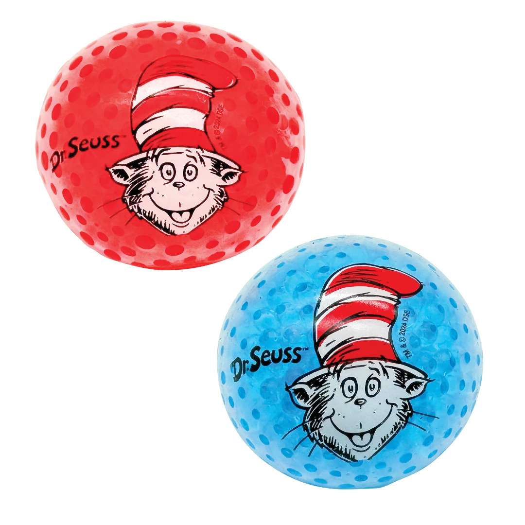 2380859 Dr. Seuss Boba Squish Ball, Assorted case of 144