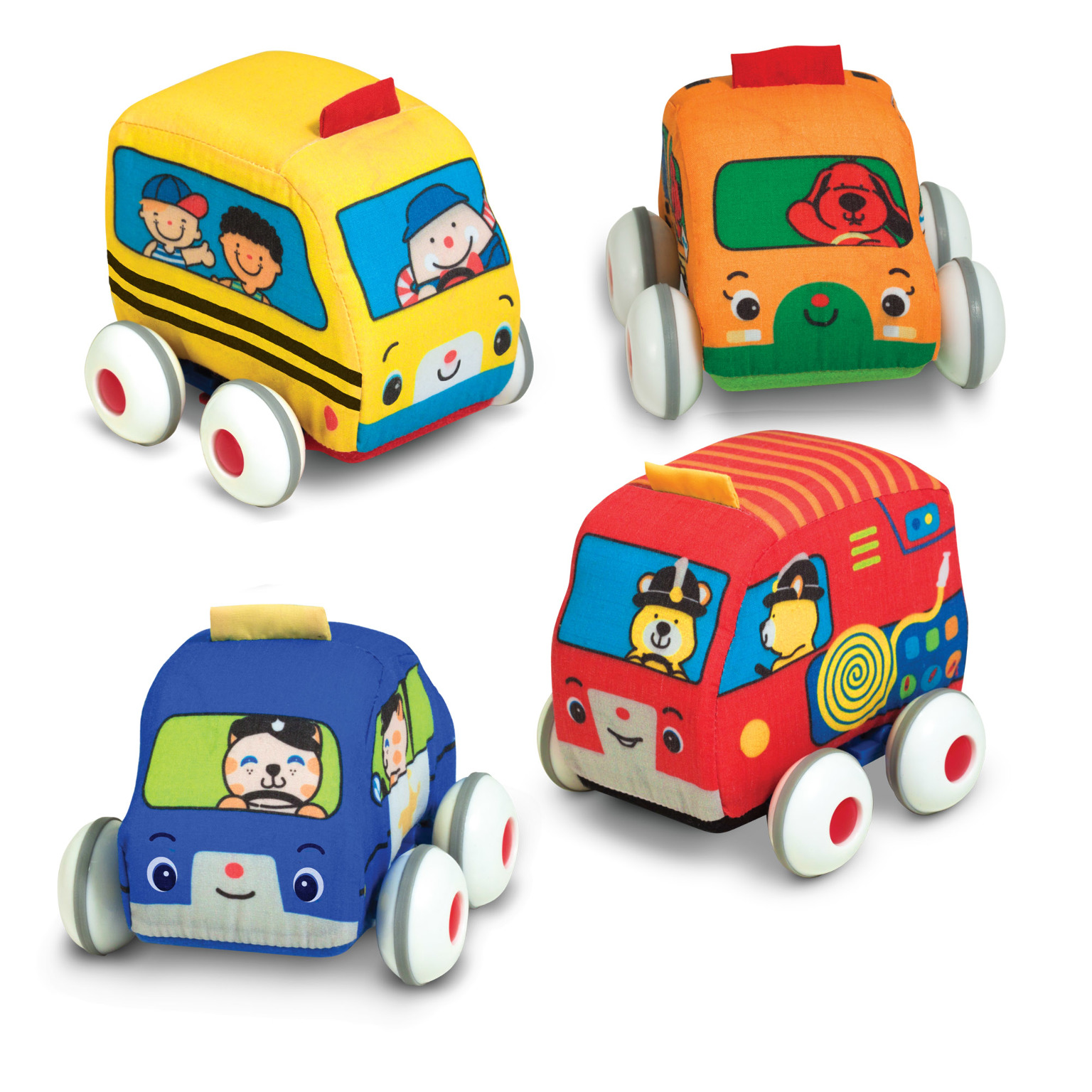 1472064 Melissa & Doug Pull-Back Vehicle Sets - Set of 4 case of 10
