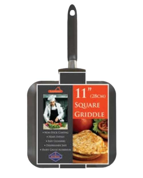 2385148 Square Non-Stick Griddle Pans - 11x11 case of 12