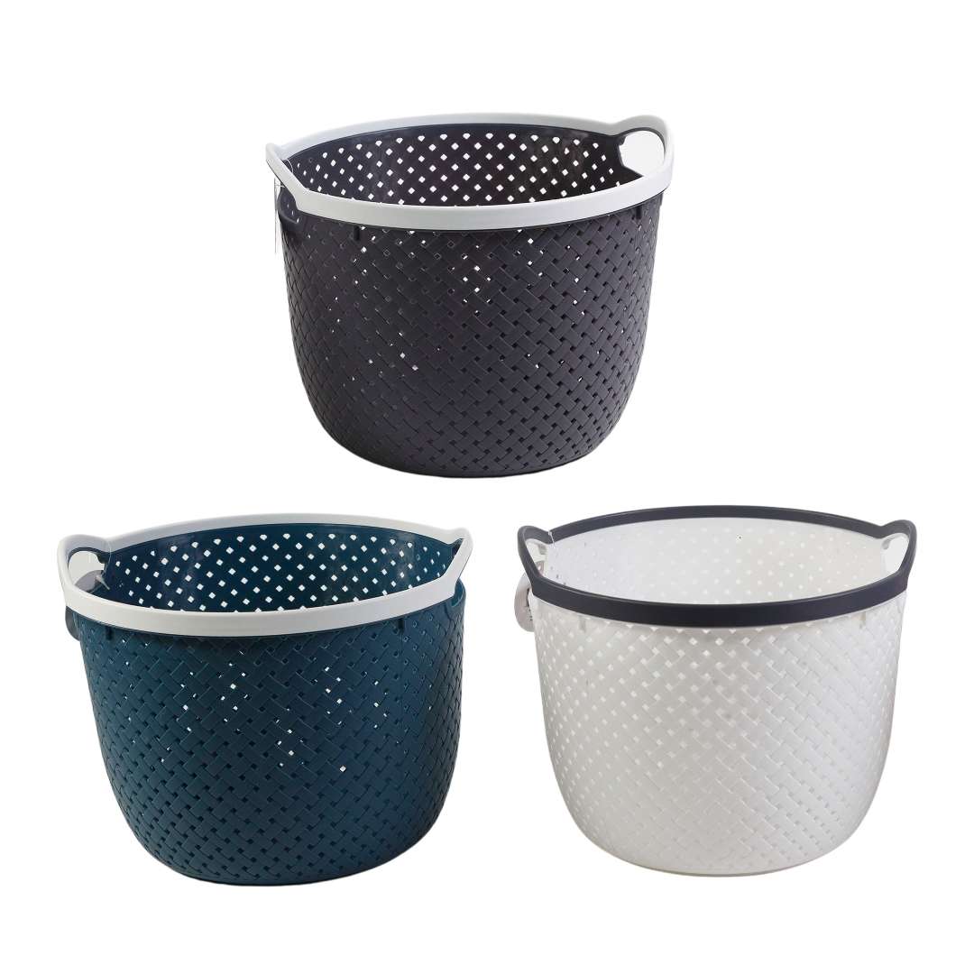 2385295 Round Storage Bins - Assorted Colors case of 12