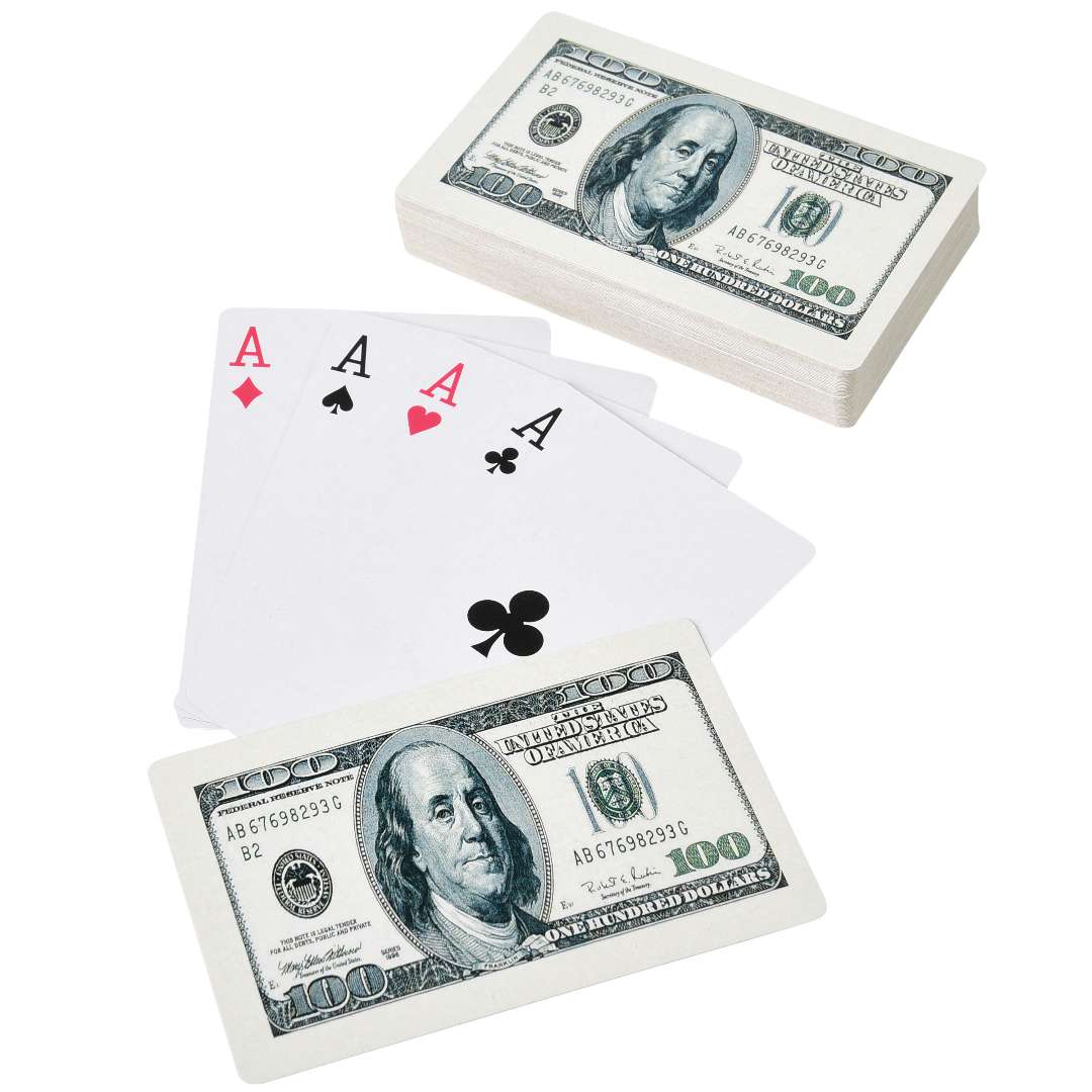2385005 $100 Art Printed Playing Cards case of 192