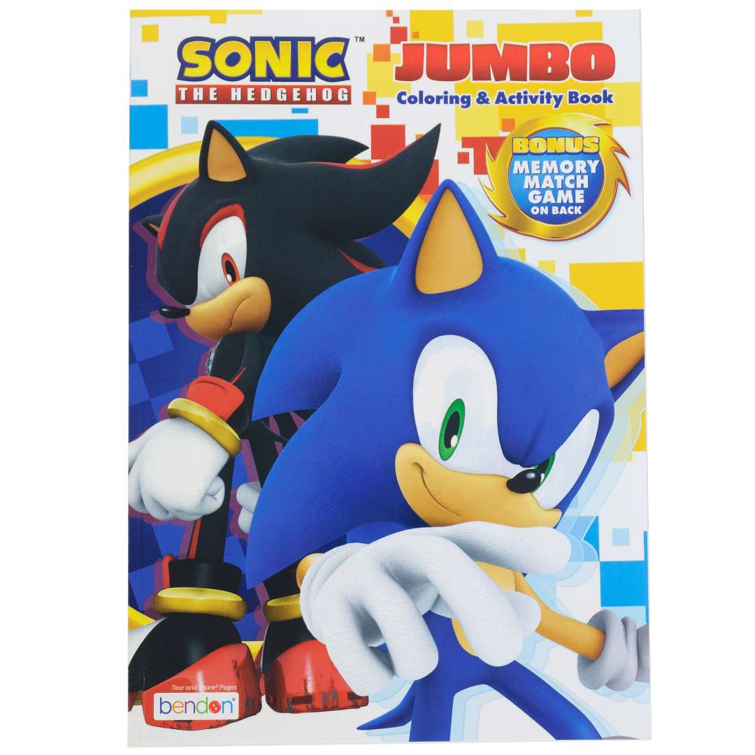 2385134 Sonic The Hedgehog Jumbo Coloring and Activity Books - 64 Pages case of 48
