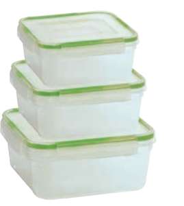 2385166 Click & Lock Storage Containers - 6 Pieces, Assorted Sizes case of 24