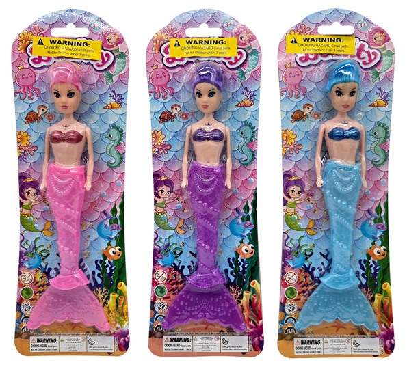 2385224 9.25 Mermaid Doll, Assorted case of 144