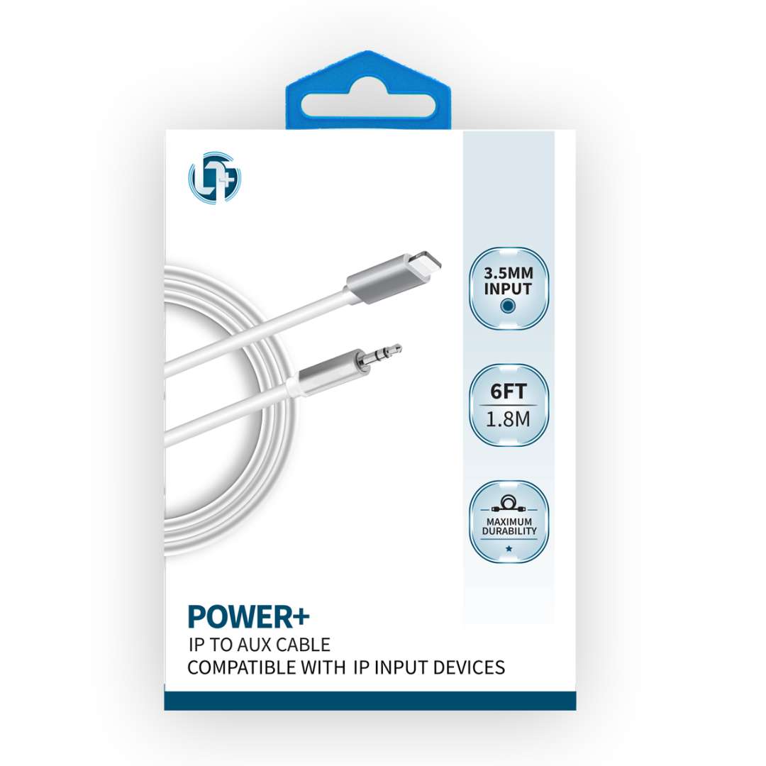 2386380 IP To Aux Cables - White case of 100