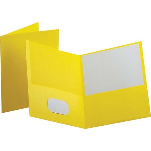 2386470 Recycled Pocket Folder - Yellow case of 5