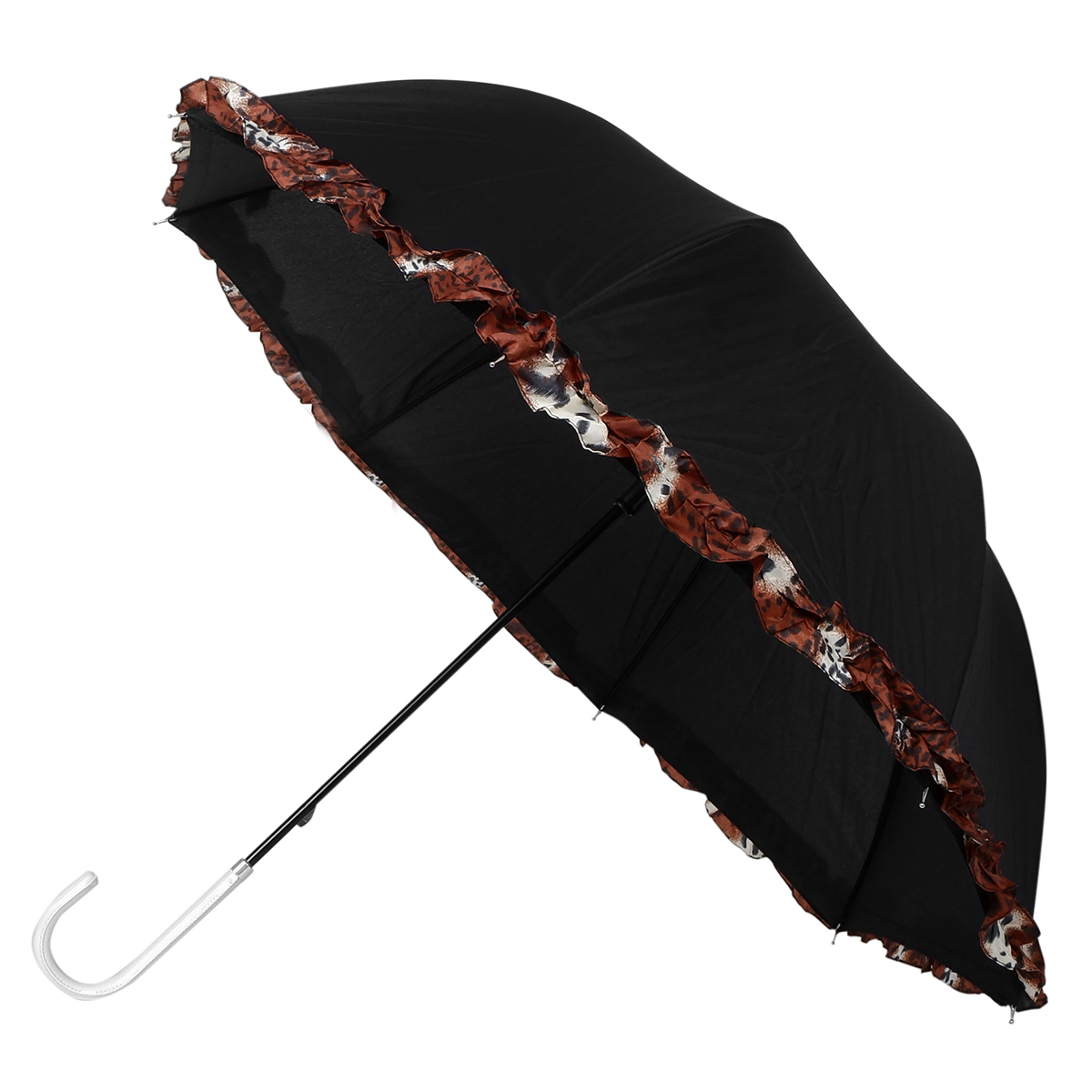 2363430 Petite Umbrellas - Black/Leopard Print Border case of 12