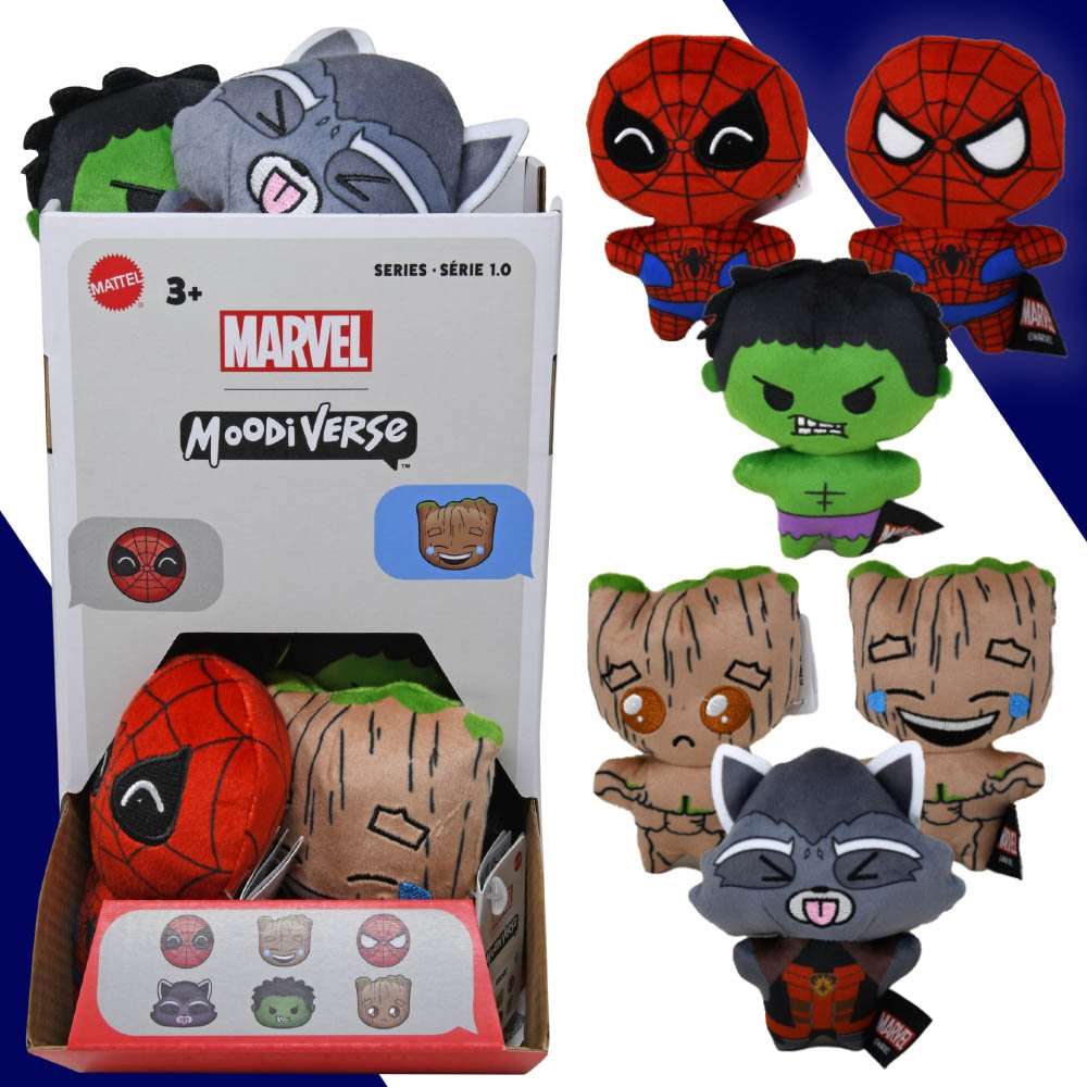 2386201 Marvel Moodiverse Plush - 4 case of 96