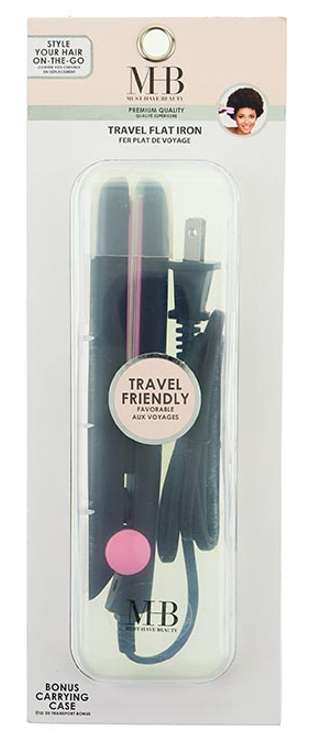 2386233 Travel Flat Iron with Carrying Case - Black case of 48